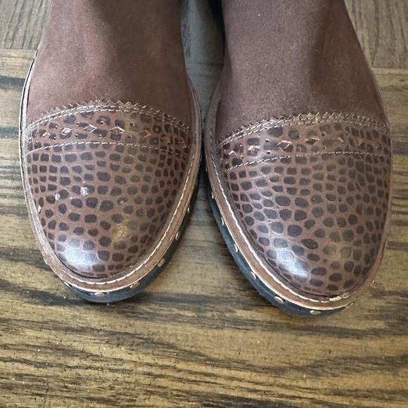 Free People‎ Atlas Chelsea Boots Brown Leather Upper Shoes Size EU 40 US 9.5 *R* - Picture 5 of 14